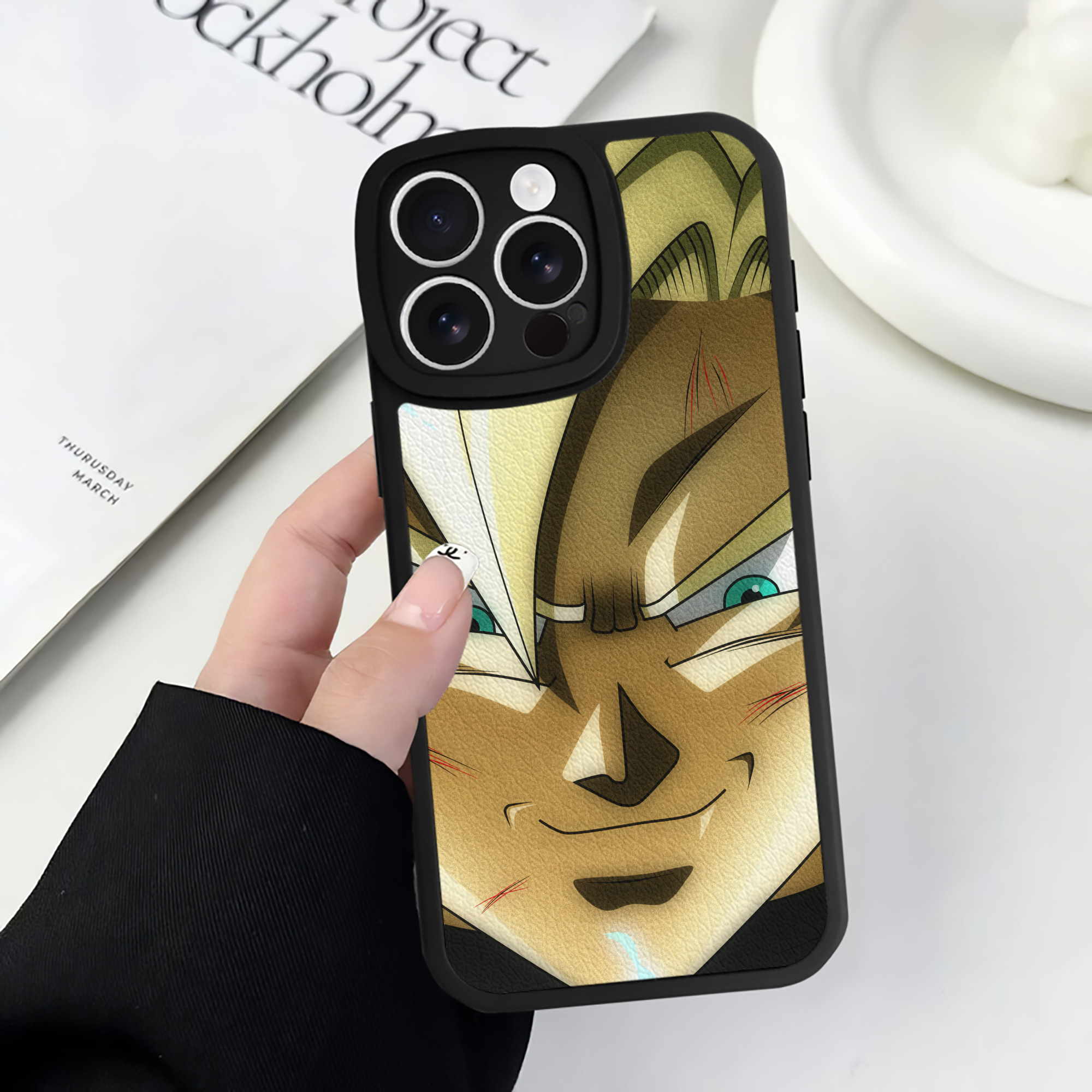 （画像用） ドラゴンボール DRAGON BALL 【iPhone 16シリーズ対応】シリコンスマホケース（レザー調） 材質：シリコン